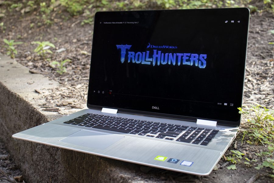 The title page for Trollhunters: Tales of Arcadia, an animated series produced by DreamWorks, is seen on Tuesday, August 4, 2020.