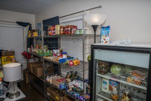 The West Side Food Pantry is seen in the University of Iowa Pride Alliance Center on Tuesday, Feb. 25, 2020. The pantry is about to celebrate its first year in the Pride Alliance Center.