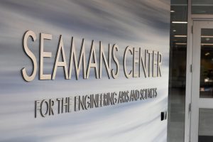 The Seamans Center is seen on Tuesday, Aug. 25, 2020. The engineering department recently was approved for a grant that allows the department to study the effects of off-campus learning on students.