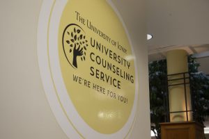 The University Counseling Services office is seen in the Old Capital Mall on Monday, February 17, 2020.