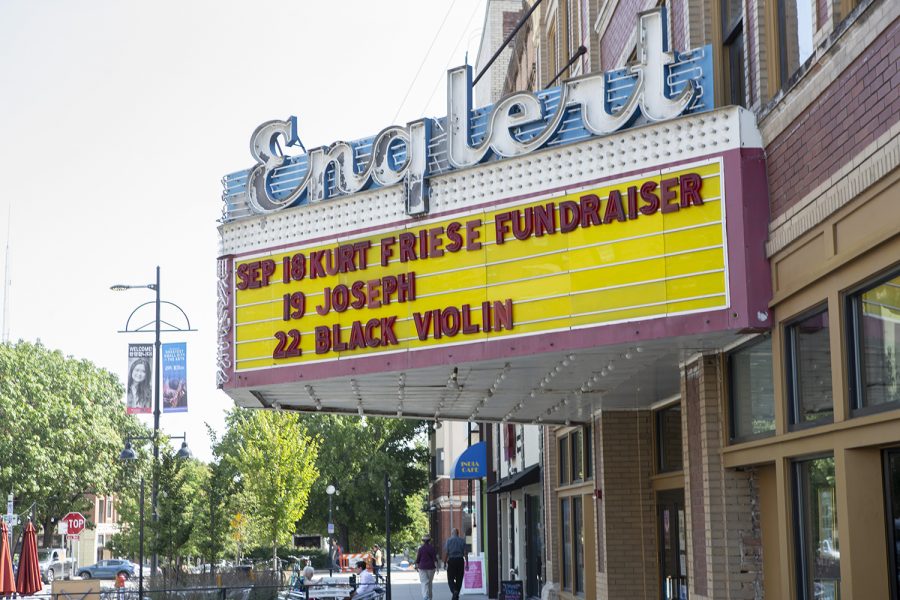 The Englert theatre is seen on Wednesday, Sept. 18, 2019. The Englert holds a variety of concerts and events.