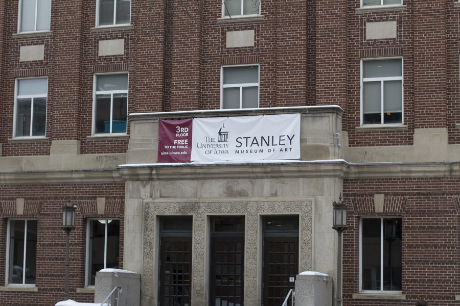 The+Stanley+Museum+of+Art+sign+is+seen+outside+of+the+IMU+on+Monday%2C+January+14%2C+2019.+The+Stanley+Museum+of+Art+is+celebrating+its+50th+anniversary.