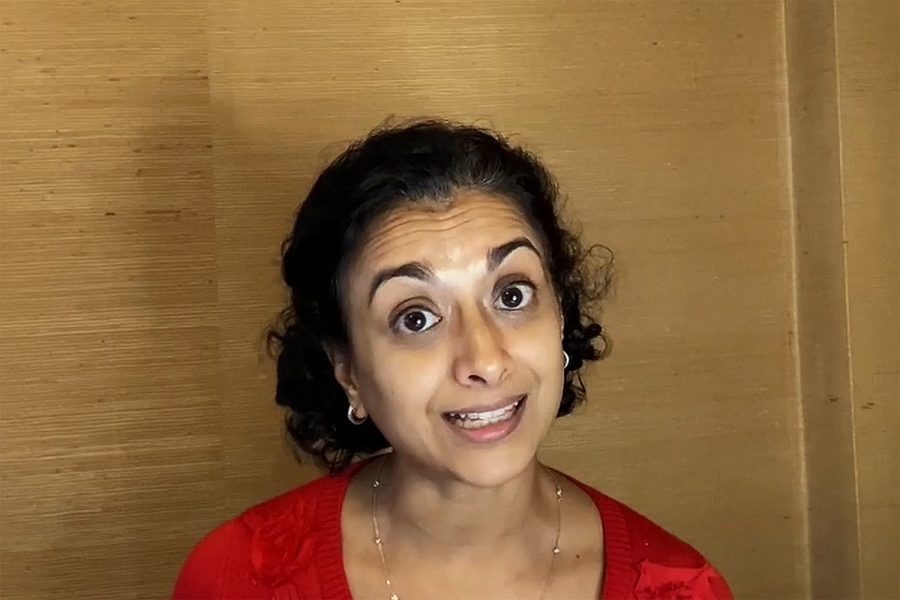 Nandita Shenoy performs her monologue.(Contributed) 