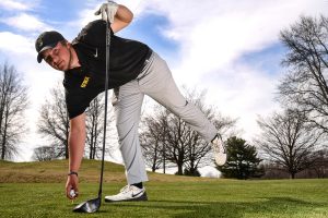 Iowa sophomore Alex Schaake poses for a portrait at Hoak Family Golf Complex on Tuesday, April 24, 2018. 