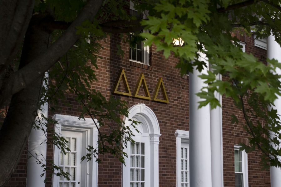 Delta Delta Delta, a sorority on campus, is seen on Monday, Aug. 3, 2020. (Hannah Kinson/The Daily Iowan)