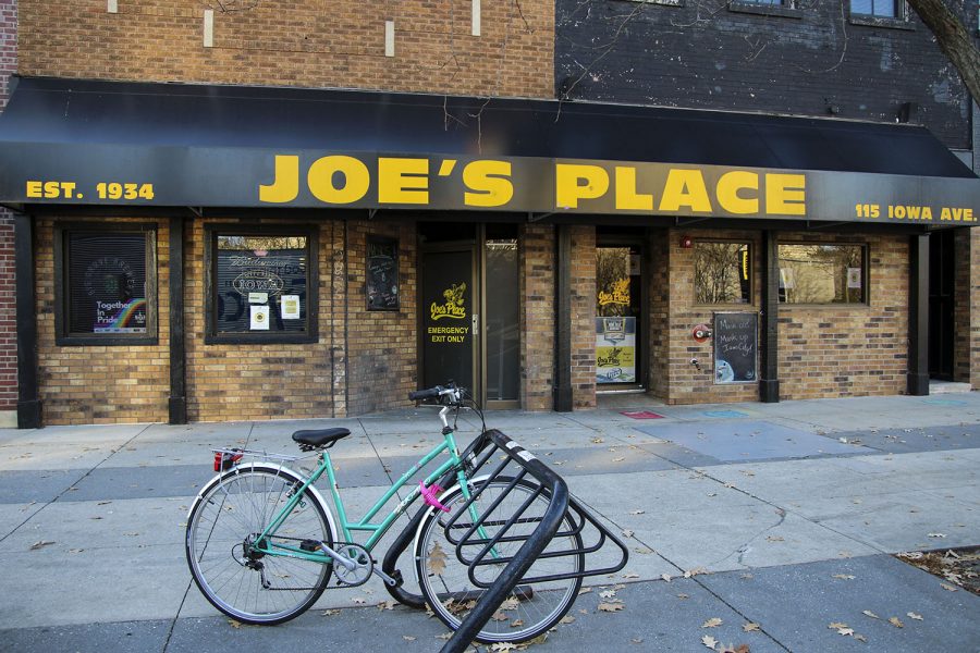 Joe’s Place is seen on Wednesday, Nov. 18, 2020. Located at 115 Iowa Ave.