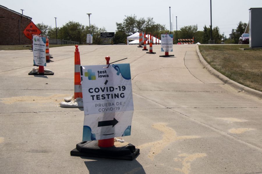 A Test Iowa site is seen on Wednesday, Aug. 26, 2020 at 5455 Kirkwood Blvd S.W. in Cedar Rapids.