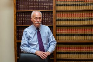 Leon Spies, a criminal defense attorney in Iowa City, poses for a portrait in his office. Spies attended the University of Iowa for both his undergraduate degree and for law school. His firm was originally called Mellon & Spies, but is now called Spies & Pavelich law firm. Spies will be covering the upcoming trial Roy Browning, whos accused of murdering his wife, UI employee JoEllen Browning.
