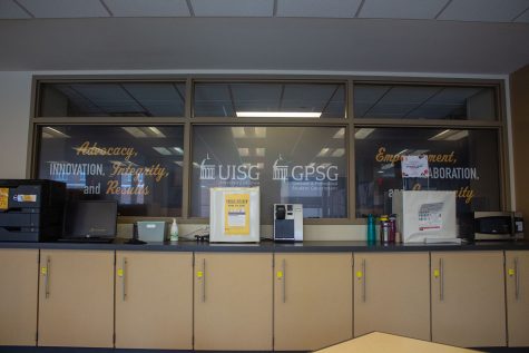 University of Iowa Student Government office front as seen on Jan. 26, 2021.