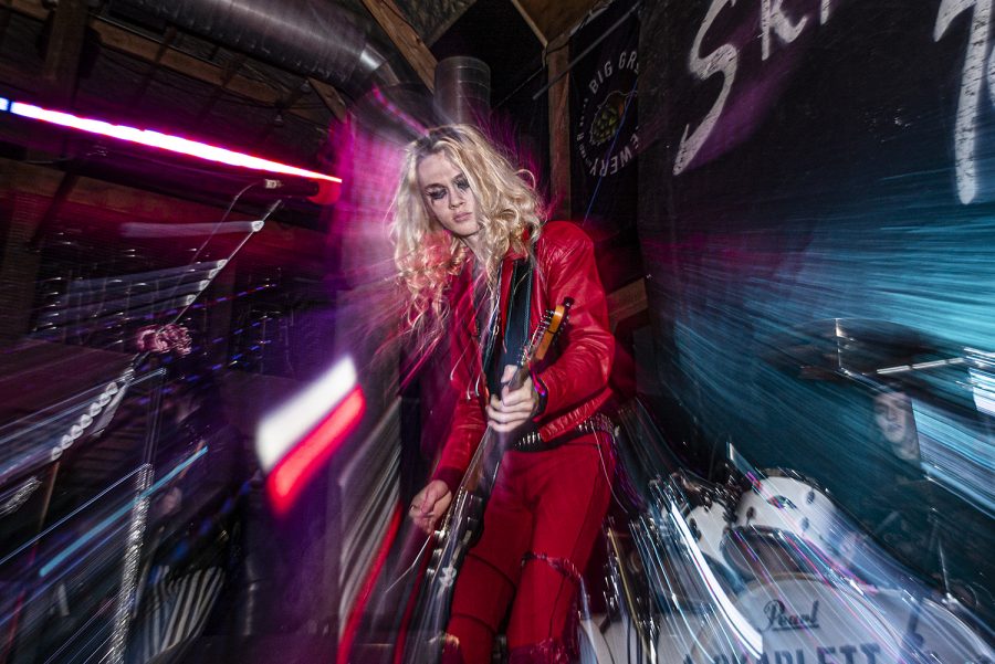 Skarlett Roxx performs at Wildwood Saloon on Saturday, January 30th, 2021. Skarlett Roxx is a band modeled on and influenced by eighties hair metal. 
