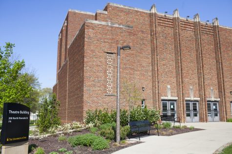 The University of Iowa Theater Building as seen on Monday, May 6, 2019. 