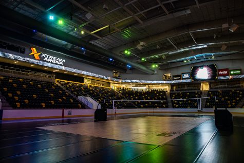 The main floor is seen during Xtream Arenas opening media tour in Coralville on Wednesday, Sept. 9, 2020.