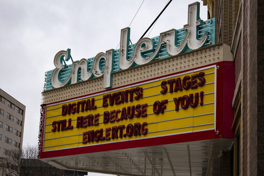 The Englert Theater is seen March 14, 2021. 