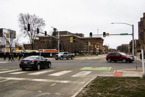 Intersection of E. Burlington St. and S. Madison St. on Tuesday, March 16, 2021.
