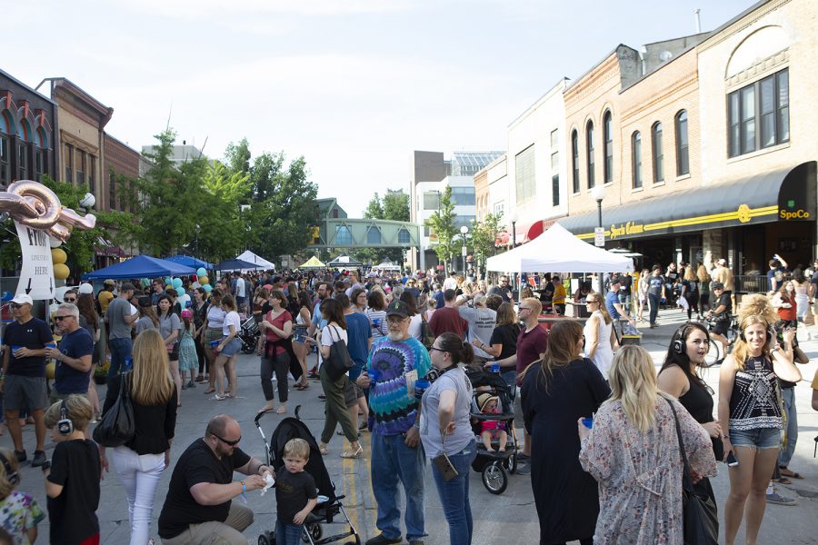South Dubuque Street is seen during Block Party on June 22, 2019. (Emily Wangen/The Daily Iowan)