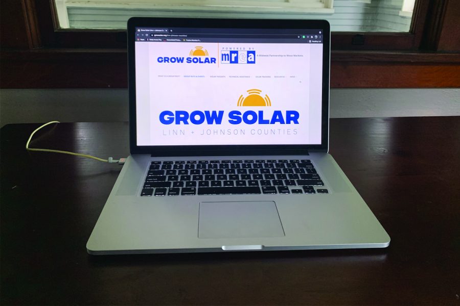 The Grow Solar website is shown on Wednesday, July 21, 2021.