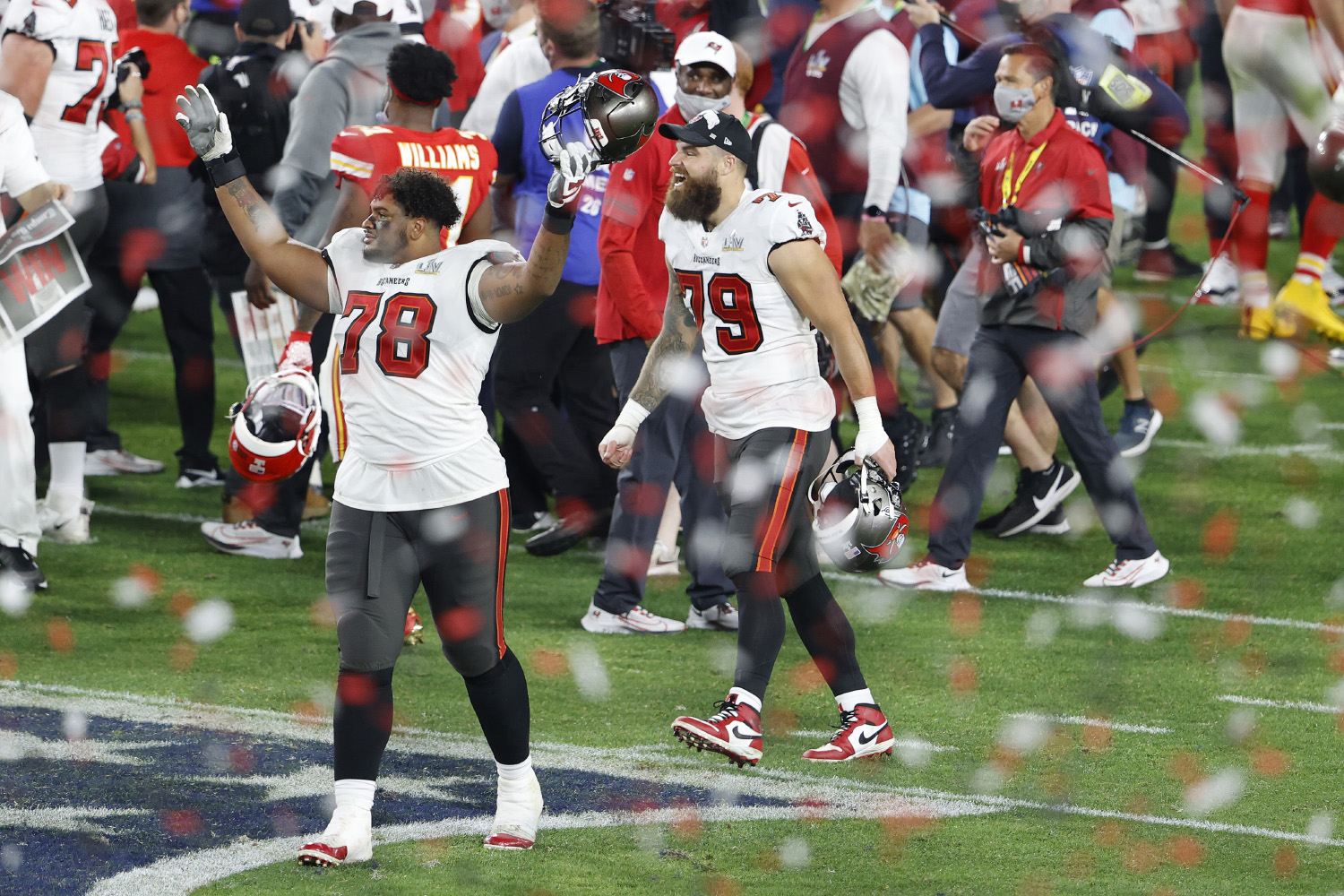 Khalil Mack sacks Tom Brady and then tosses Tristan Wirfs with one arm!  