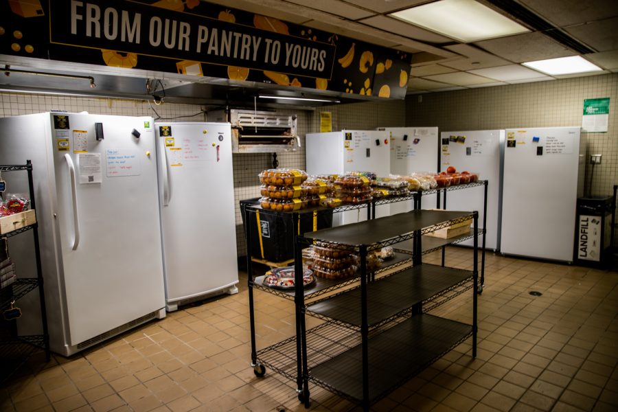 University+of+Iowa+food+pantry+has+three+new+freezers+from+donations+given+by+the+Department+of+Human+Services+on+Thursday%2C+Aug.+26%2C+2021.+The+food+pantry+is+located+in+the+Iowa+Memorial+Union+in+room+278.+