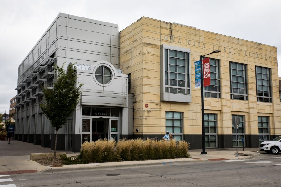 The Iowa City Public Library is seen on Monday, Sept. 20, 2021.