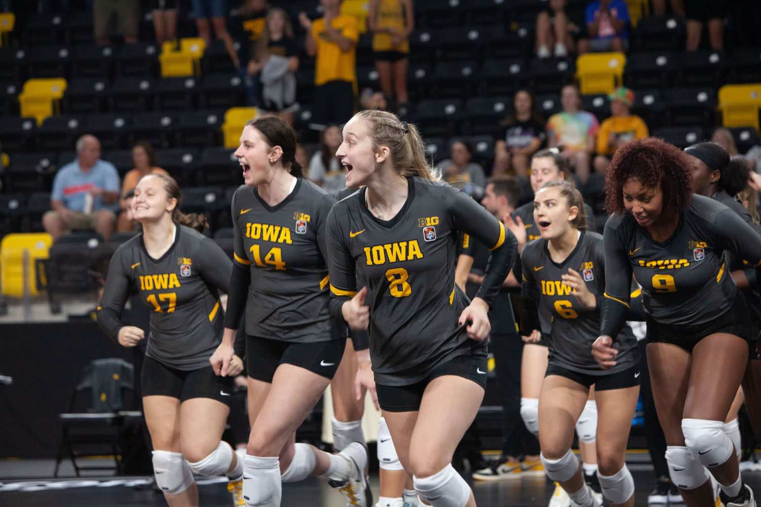 Iowa volleyball defeats Iowa State for first win of the season The