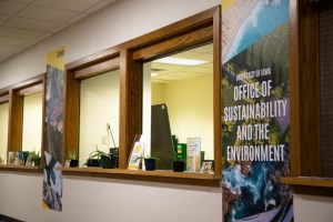 The University of Iowa Office of Sustainability is seen at Jesup Hall at the University of Iowa on Thursday, Sept. 7, 2021. 