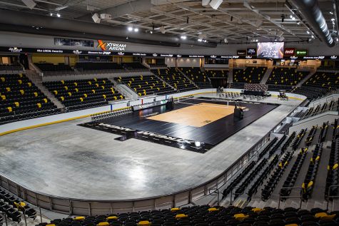 The main floor is seen during Xtream Arenas opening media tour in Coralville on Wednesday, Sept. 9, 2020. 