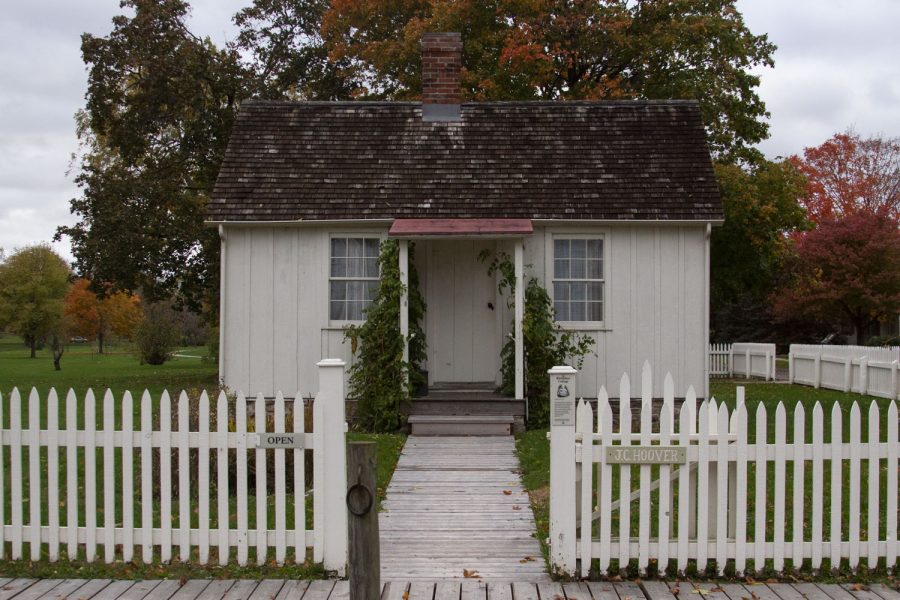 The Birthplace Cottage of Herbert Hoover at the Herbert Hoover Presidential Library and Museum on Oct. 29, 2021. (Dimia Burrell/The Daily Iowan)