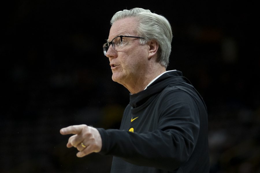 Iowa+head+coach+Fran+McCaffery+argues+with+an+official+during+a+basketball+game+between+Iowa+and+North+Carolina+Central+at+Carver-Hawkeye+Arena+in+Iowa+City+on+Tuesday%2C+Nov.+16%2C+2021.+The+Hawkeyes+shot+41+free+throws+and+converted+35+times.+After+the+game%2C+McCaffery+acknowledged+the+Eagles+physicality.+%E2%80%9CThats+not+something+you+see+every+day%2C+McCaffery+said.+They+came+in+here+expecting+to+be+physical%2C+expecting+to+get+up+into+us+and+we+had+to+deal+with+it.%E2%80%9D+The+Hawkeyes+defeated+the+Eagles%2C+86-69.