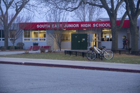 Southeast Junior High School is seen in Iowa City on Wednesday, Dec. 1, 2021. 