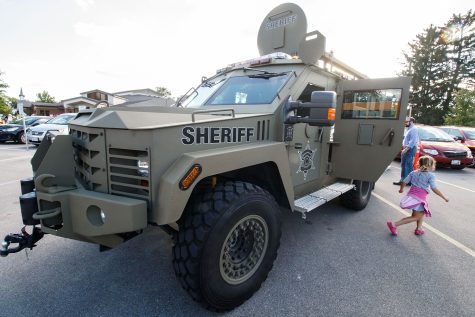The Milwaukee County Sheriffs Lenco BearCat (armored vehicle) is a popular attraction during the Sussex Touch-a-Truck event on Monday, Sept. 10, 2018. The free event, located behind at the Civic Center, features emergency vehicles, fire trucks, police cars, construction vehicles and more.