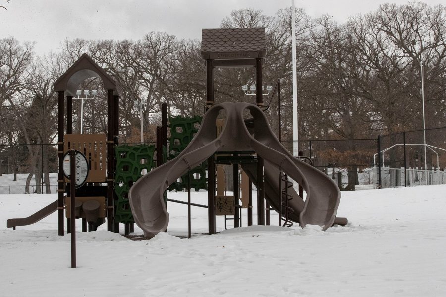 A+playground+sits+in+the+snow+in+City+Park+in+Iowa+City+on+Monday%2C+Jan.+27%2C+2022.