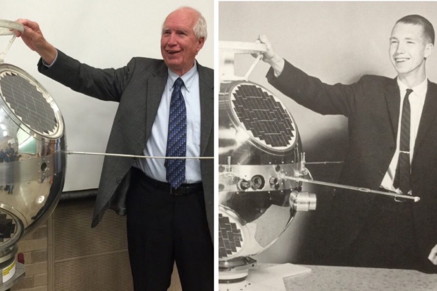 Contributed photos of Donald Gurnett from 2015 (left) and 1962 (right).