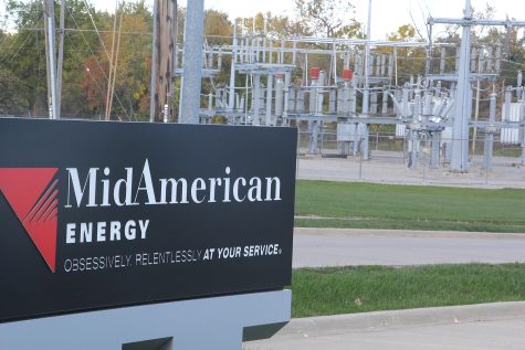 MidAmerican Energy Company is seen in Iowa City on Monday, Nov. 1, 2021.