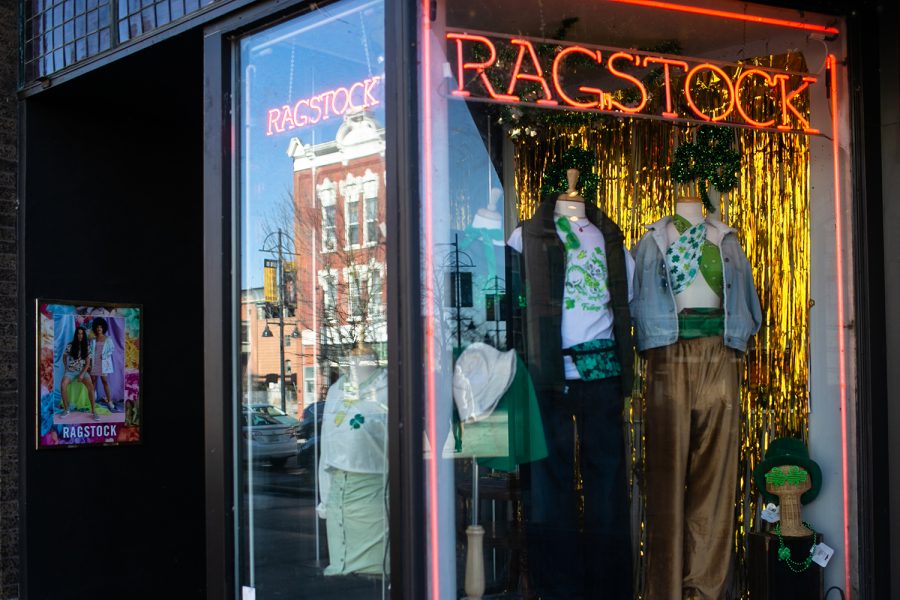 Ragstock is seen in Iowa City on Sunday, Feb. 2, 2022. Ragstock was closed for two months in 2020 due to COVID-19 but was able to recover financially.