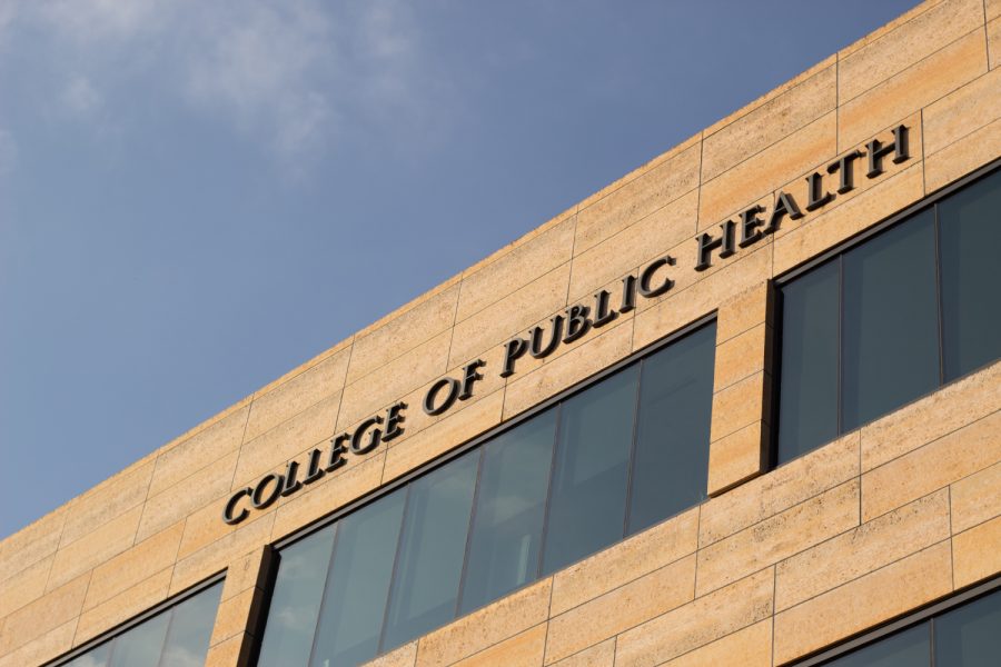 College of Public Health is seen in Iowa City on Monday, Aug. 30, 2021.