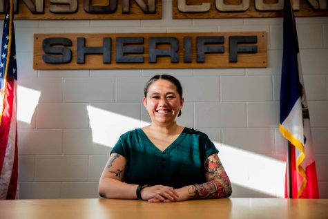 Kathie Pham, a soon to be sheriff, poses for a portrait on Monday, Feb 28, 2022 in the Johnson County Sheriff’s Office.