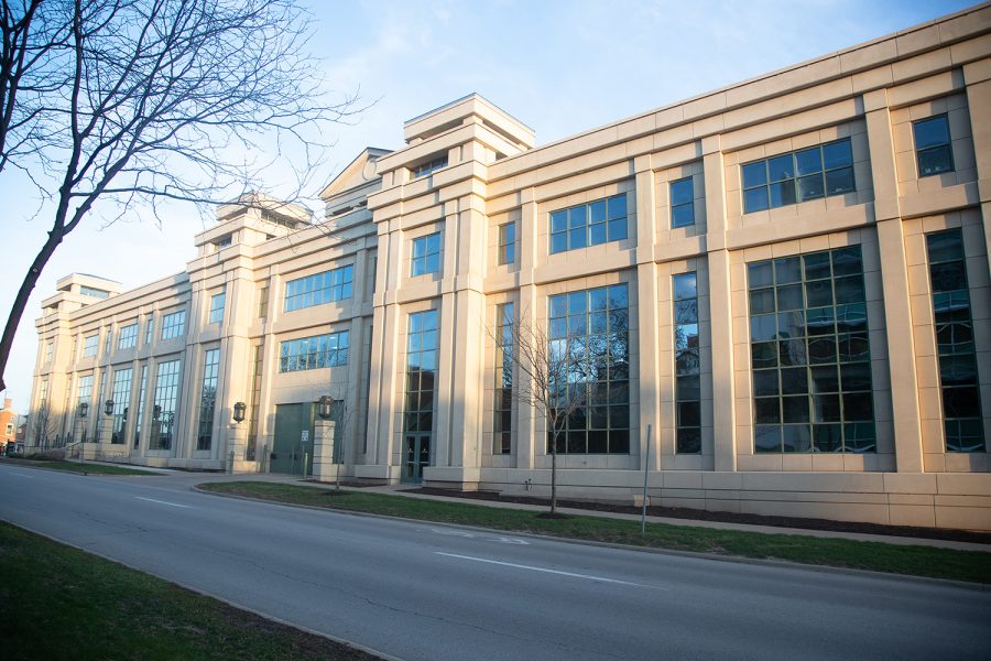 The University of Iowa Tippie College of Business building is seen on Sunday, April 24, 2022.