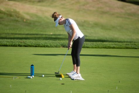Jacque Galloway at practice at Finkbine Golf Course on Thursday, Sept. 16, 2021. 