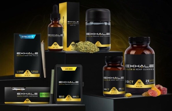 Premium Delta-8 products from Exhale.