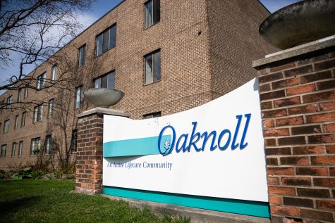 Oaknoll Retirement Residence is seen in Iowa City on Wednesday, April 27, 2022. Oaknoll will begin a dementia assistance program for their residents.