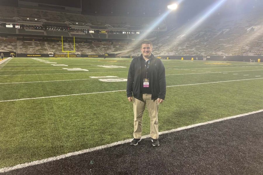 Contributed photo of Daily Iowan Pregame Editor and senior Robert Read. Read worked at the Daily Iowan for four years.