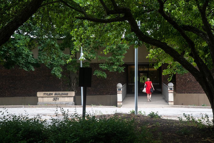 The ACT's Tyler Building is seen in Iowa City on Wednesday, June 15, 2022. The Iowa City Community School District bought the building for $8.75 million.