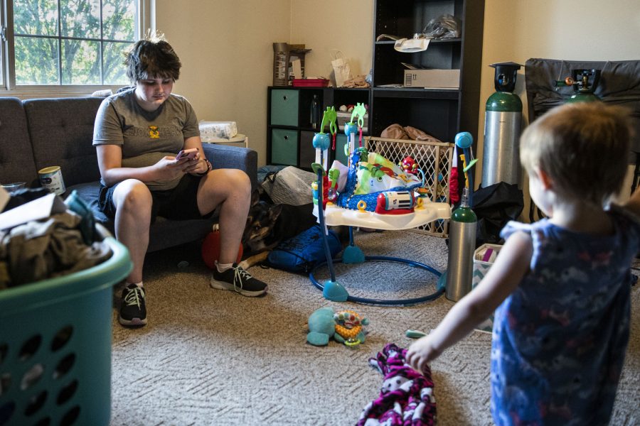 Before heading out to stores, Alexandra checks websites, apps, and even calls grocery stores to see if they have the formula made for sensitive stomachs that Mason uses. She said she sometimes calls about 10 stores before one store says they have a can or two.