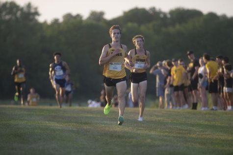 Iowas Will Ryan competes in the Men’s 6k during the Hawkeye Invite at the Ashton Cross Country Course in Iowa City on Friday, Sept. 2, 2022. Ryan finished in 5th place with a time of 18:53.38.