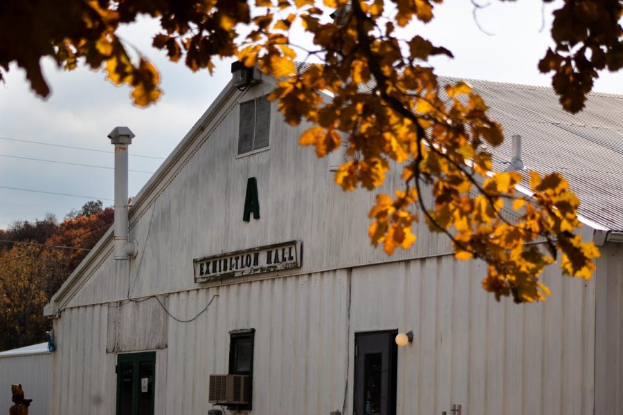 The Iowa City Community Theatre is seen at the Barn at the Johnson County Fairgrounds on Oct. 23. The group will be losing their space at the end of the year.