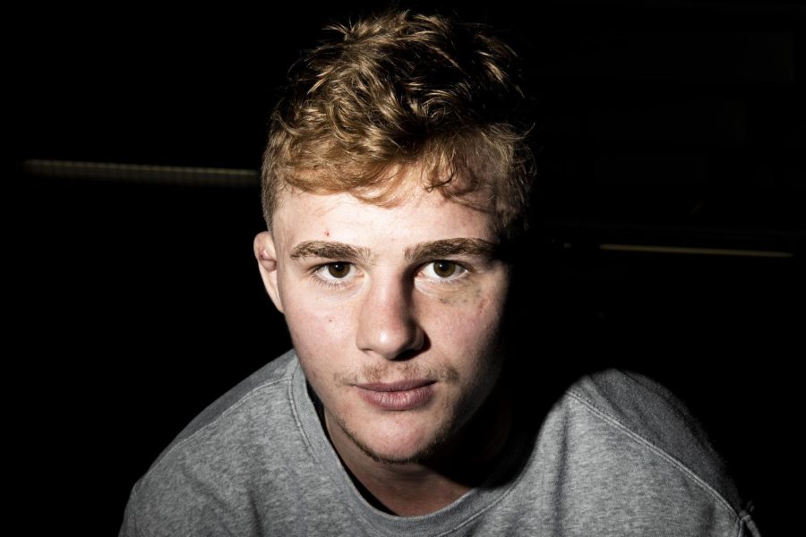 Iowa’s 133-pound Brody Teske poses for a portrait during Iowa Wrestling Media Day in the Dan Gable Wrestling Complex at Carver Hawkeye Arena in Iowa City on Thursday, Oct. 27, 2022. The junior transfers from the University of Northern Iowa and Penn State to Iowa as a two-time NCAA qualifier at 125 pounds. 