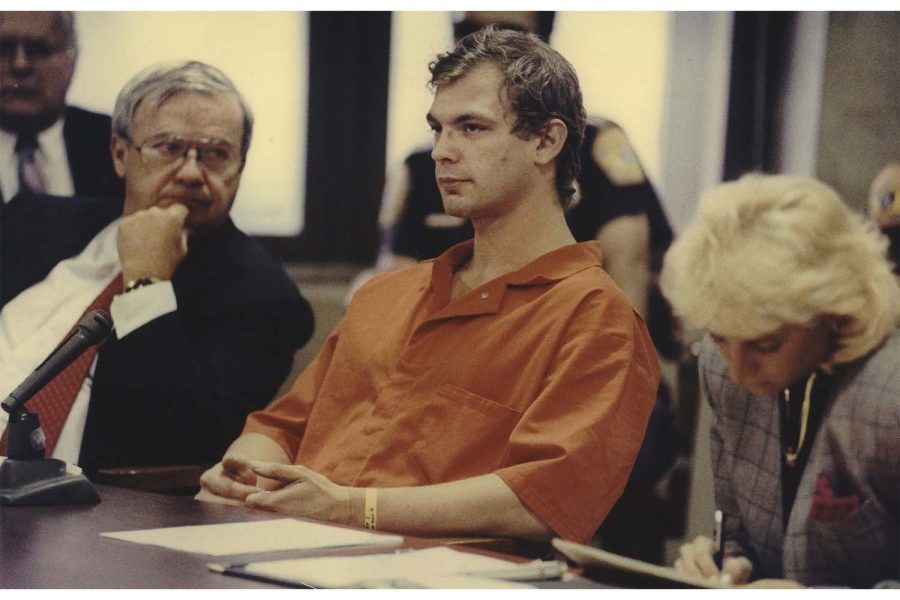 Serial killer Jeffrey L. Dahmer listens in court after he was charged in three more slayings Dahmer confessed to killing and dismembering 17 men and boys since 1978, including 11 whose remains were found in his Milwaukee apartment. 