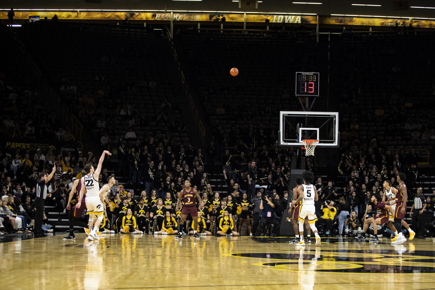 Iowa men's basketball defeats BethuneCookman in 12th straight season