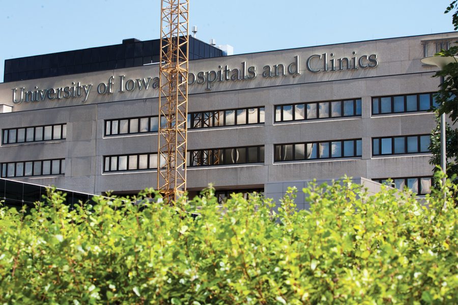 University of Iowa Hospitals and Clinics are seen in Iowa City on Aug. 23, 2022.