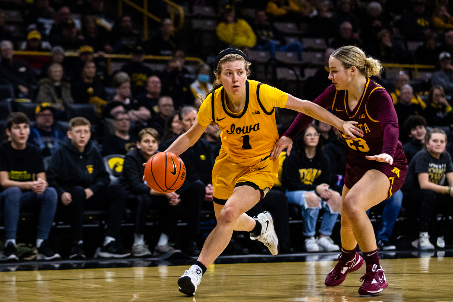 Iowa women’s basketball guard Molly Davis stepping up ahead of contest ...